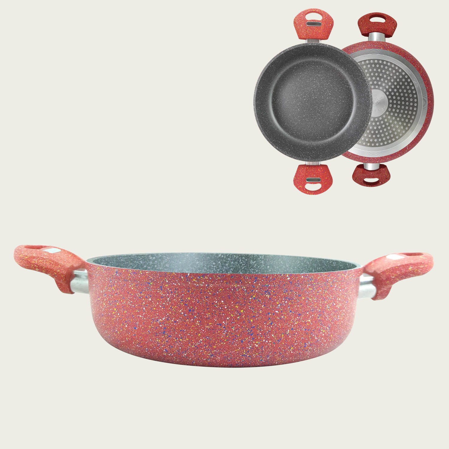 TEGAME 2 MANICI LINEA CORAL IN ALLUMINIO