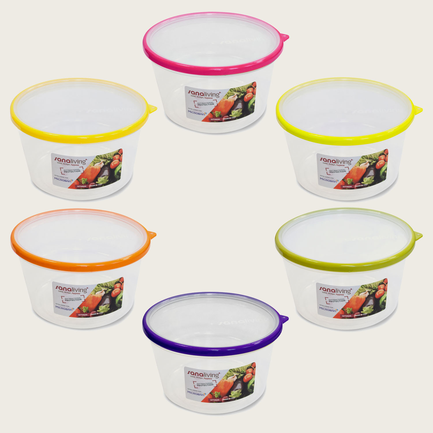 CONTENITORE TONDO IN PLASTICA FRIGO BOX CM.18X10,5