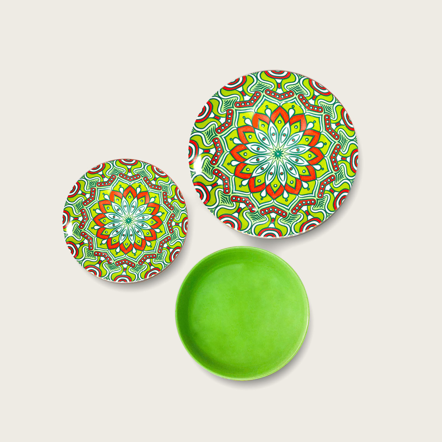 SET 18 PIATTI COORDINATI GREEN II