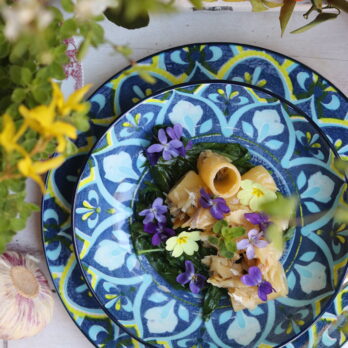 Piatti In Porcellana Fiori Summer Kimie