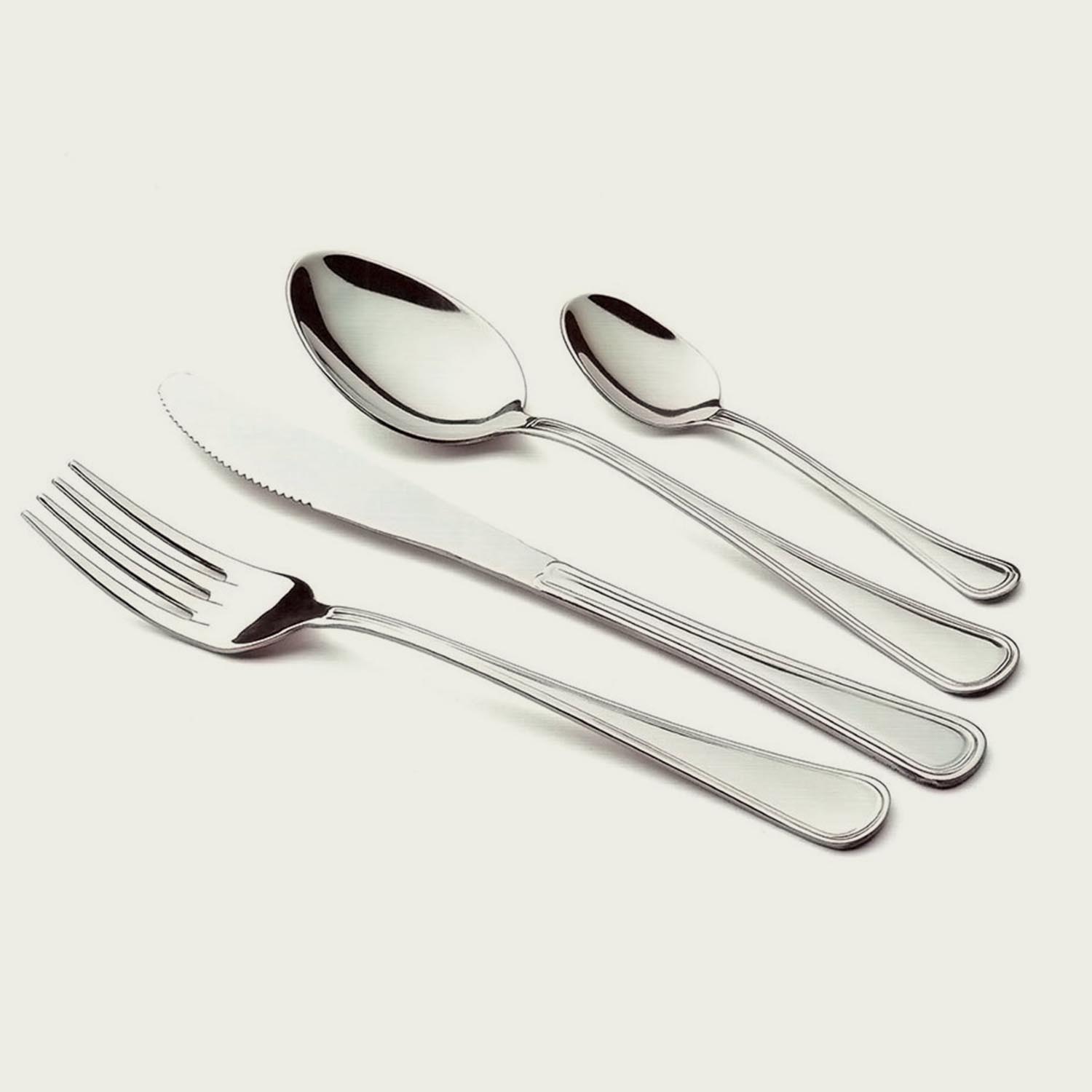 SET 12 POSATE IN ACCIAIO INOX 18C LINEA SATURN