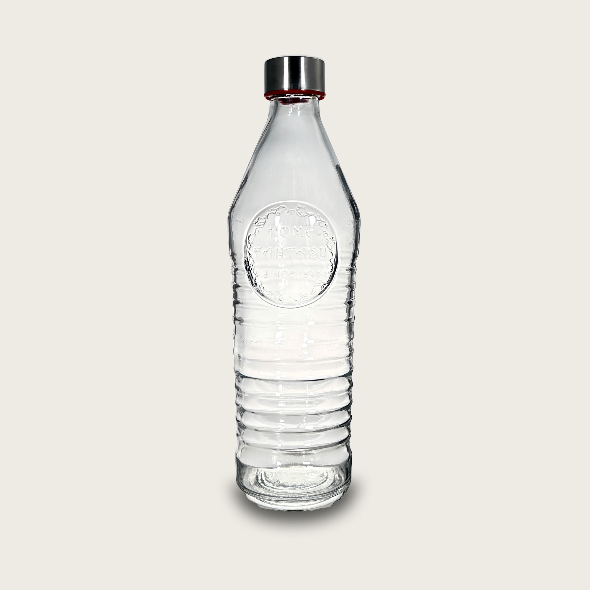 Bottiglia In Vetro Trasparente 1 Lt Con Tappo A Vite