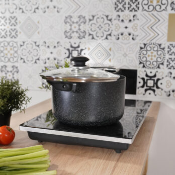 Pentola Alta Con Coperchio Vulcania