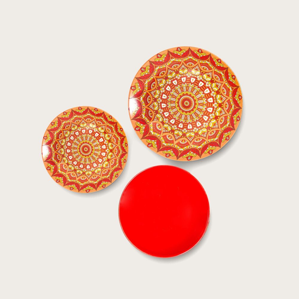 SET 18 PIATTI COORDINATI IN PORCELLANA ORANGE