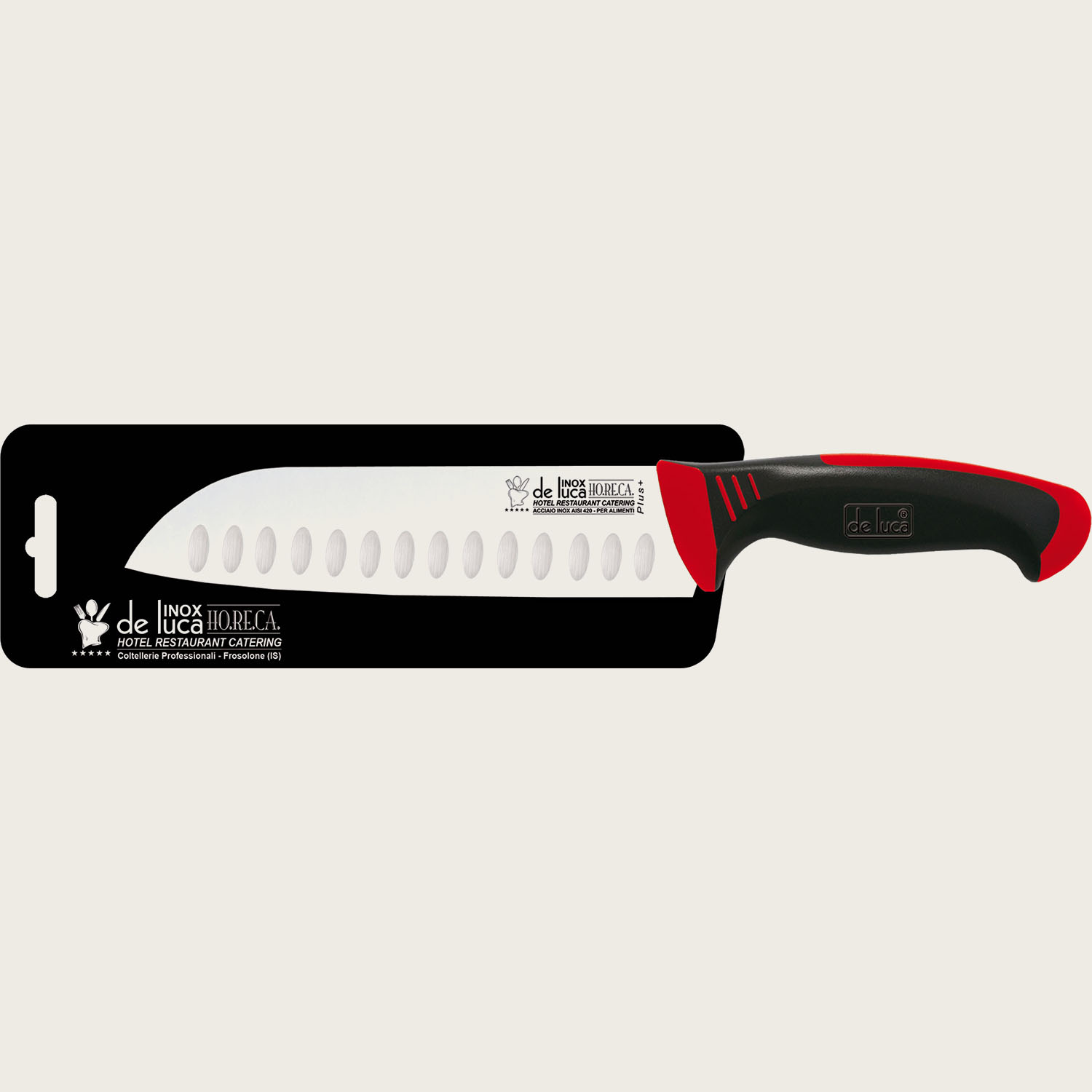 Coltello Santoku Inox Plus