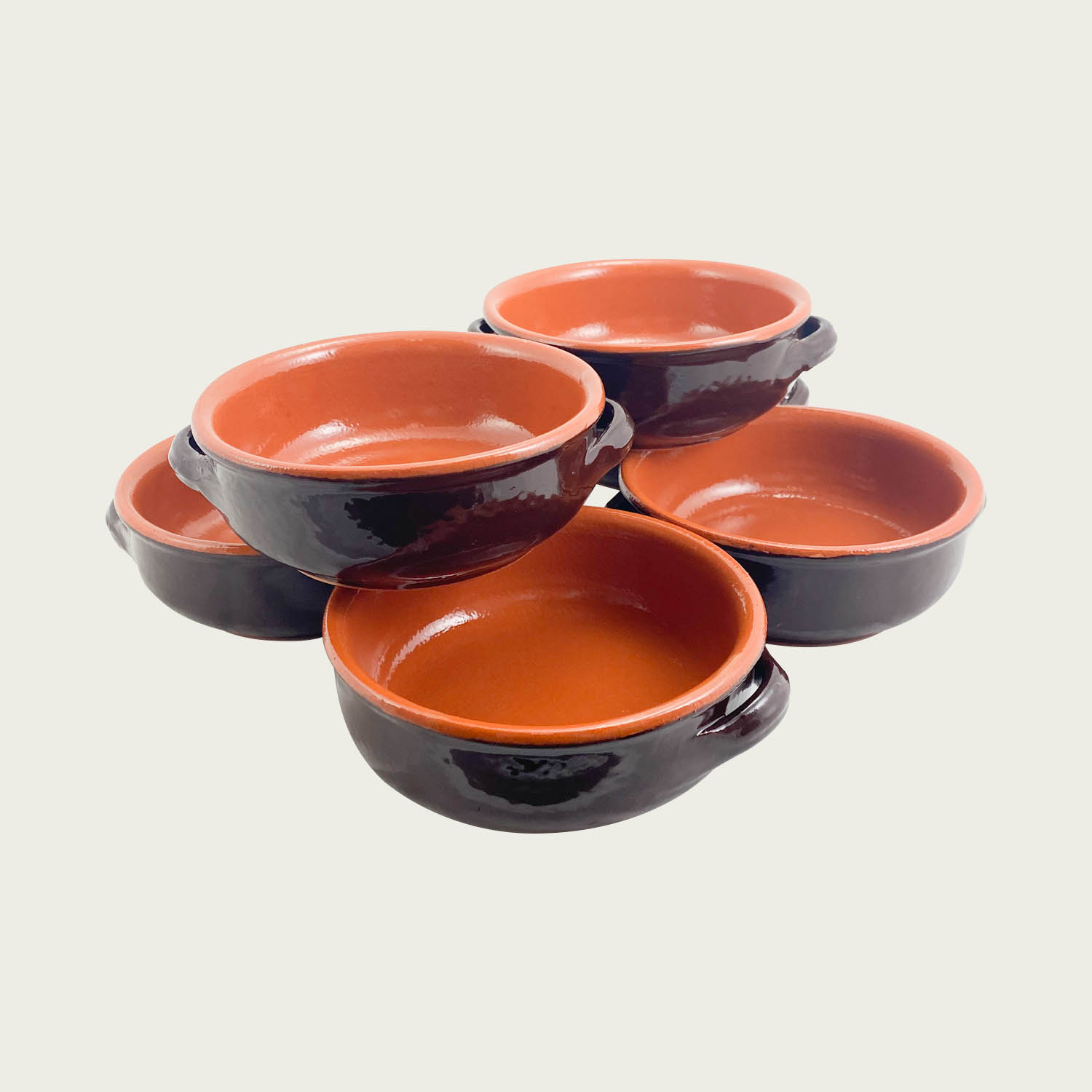 Set 6 Tegamini In Terracotta Brunella 14cm - Arca Italy