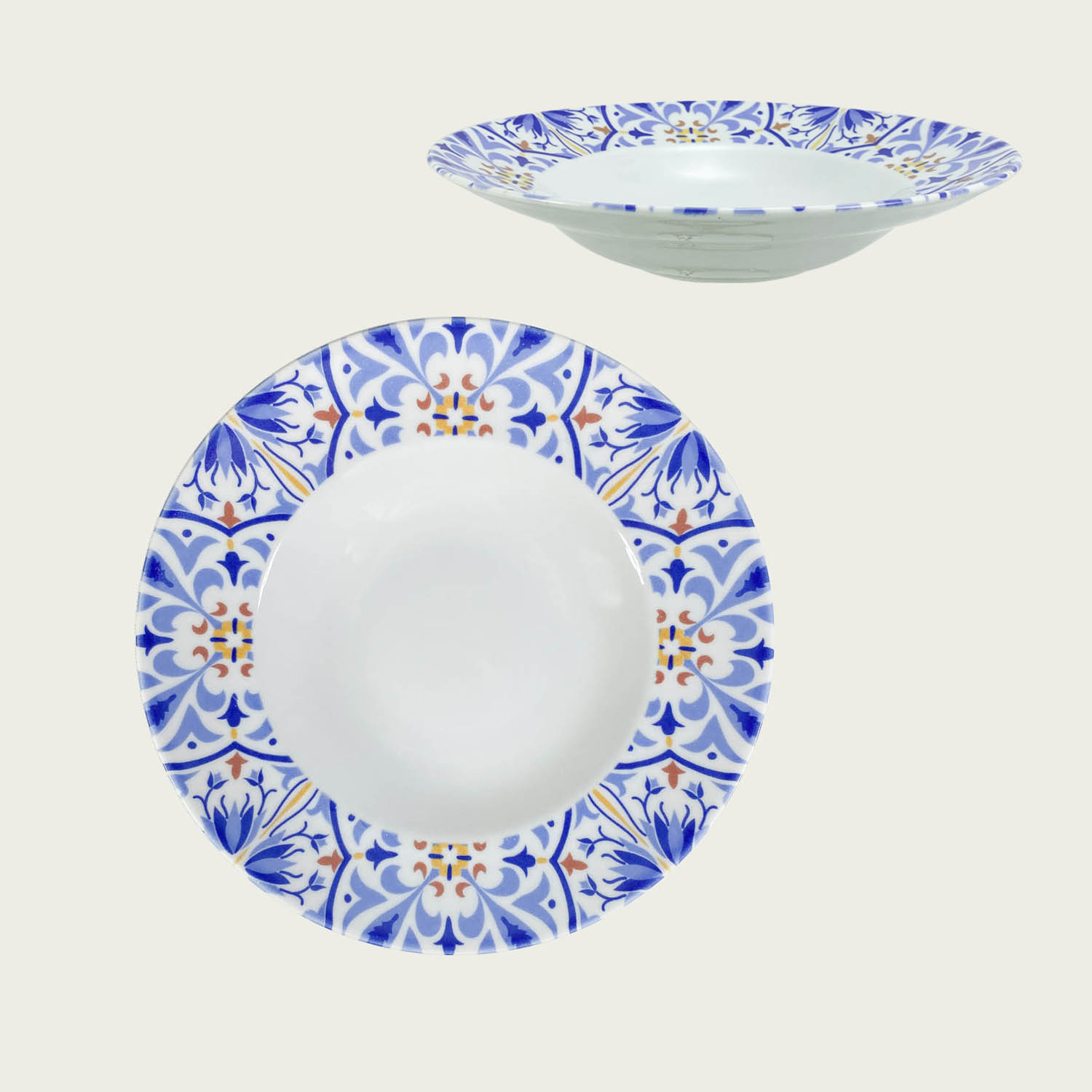 PIATTO PASTA BOWL IN CERAMICA DECORO ANACAPRI