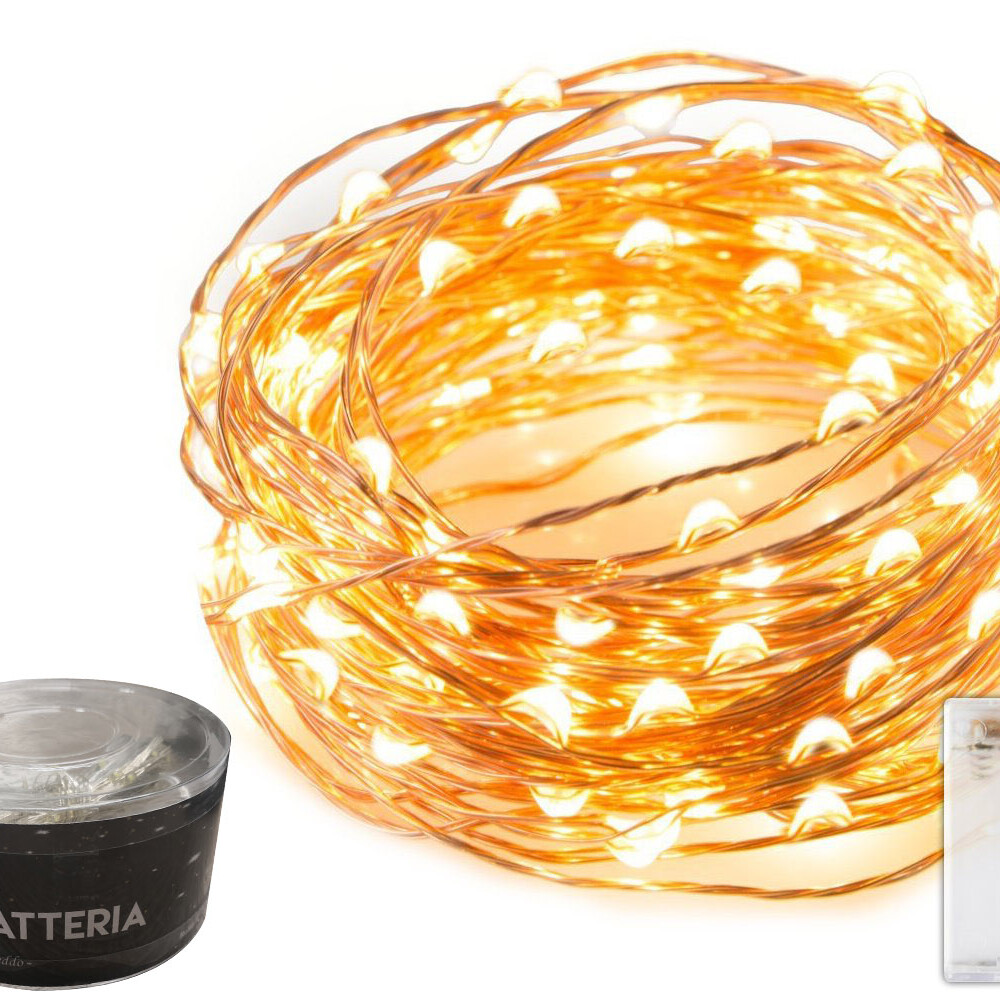 CATENA LUMINOSA LED A BATTERIA