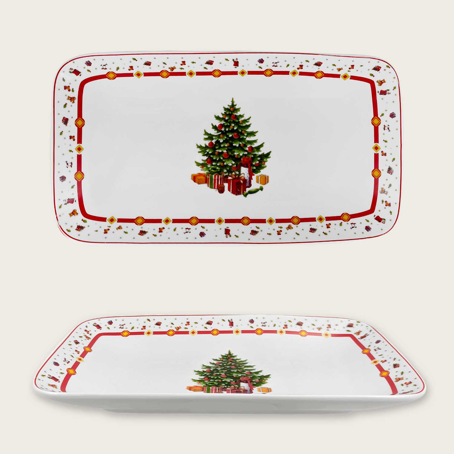 VASSOIO CHRISTMAS TREE 22CM