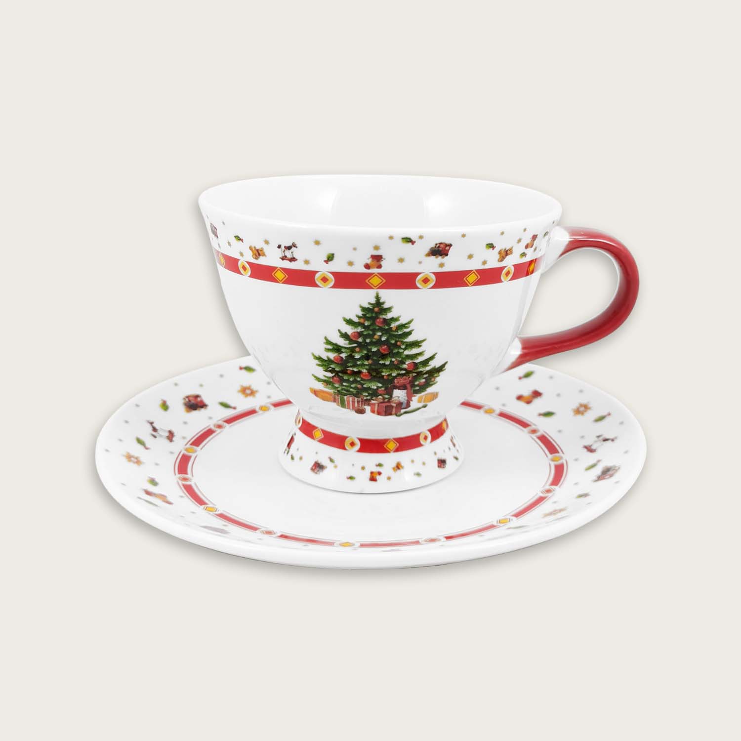 TAZZA CAFFE' CON PIATTINO CHRISTMAS TREE