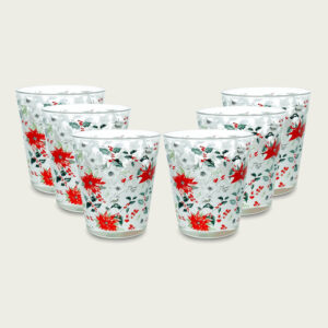 SET 6 BICCHIERI NATALE VISCHIO