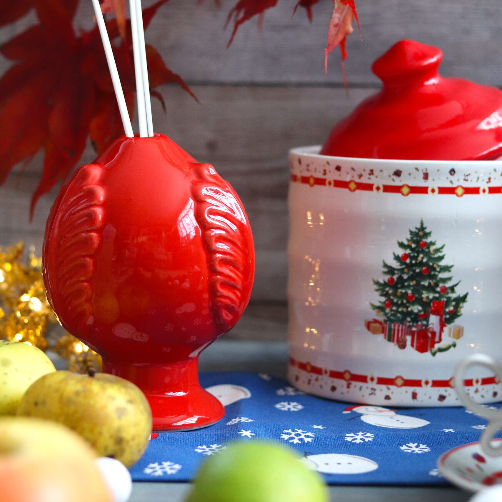 Set 3 Barattoli Christmas - Albero (Tree) In Ceramica