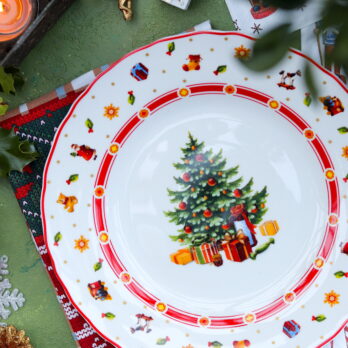 Set 18 Piatti Natale Christmas - Albero (Tree)