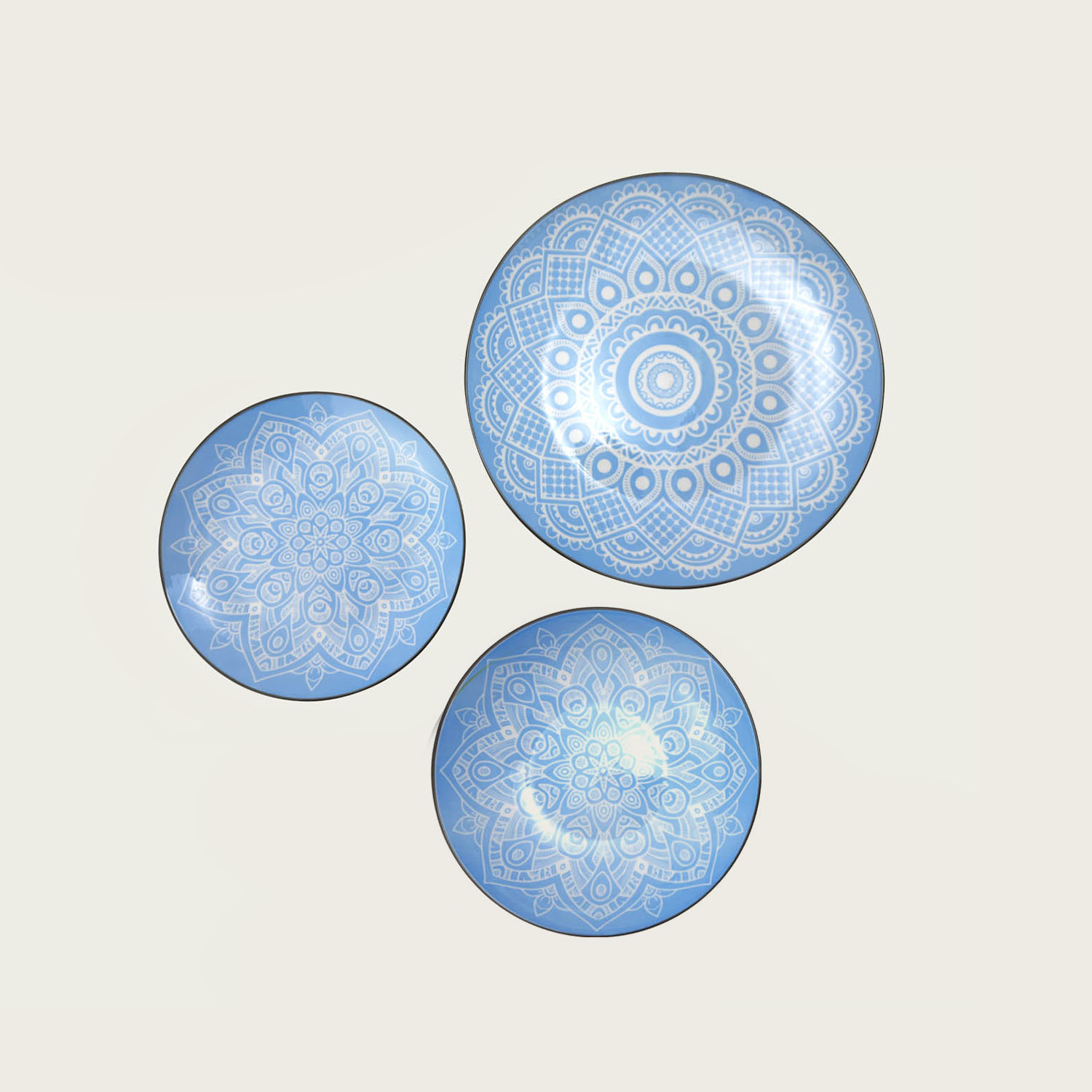 PIATTO IN PORCELLANA DECORO LIGHT BLUE