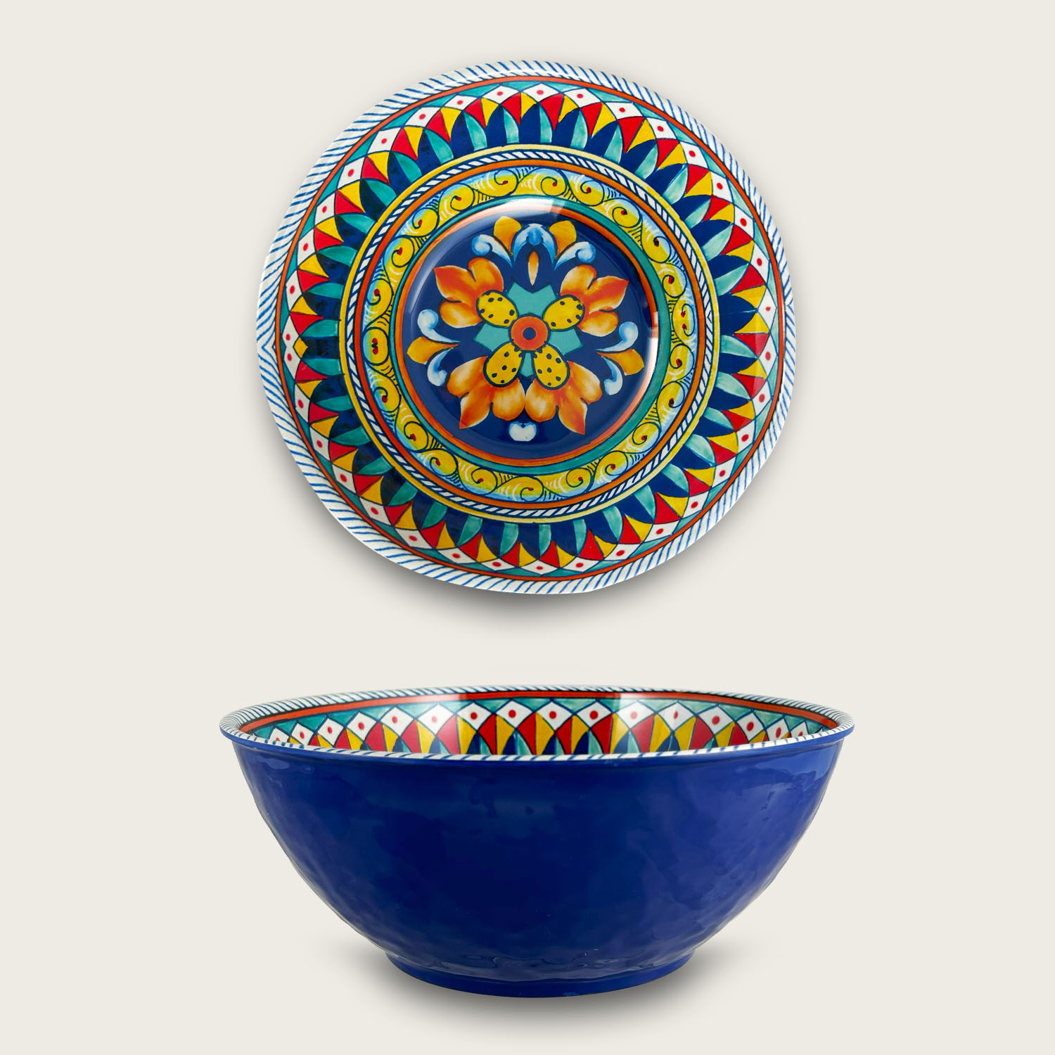 Sottopentola in ceramica Caltagirone - l 16 x 16 cm ca. (1pz) con tre  opzioni colore OPZIONE VERSIONE SELEZIONATA blue