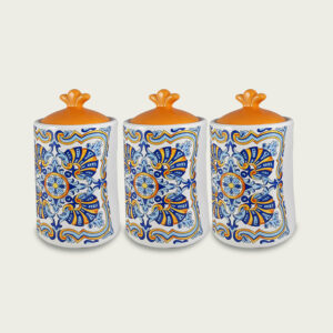 TRIS BARATTOLI PUERTORICO IN CERAMICA