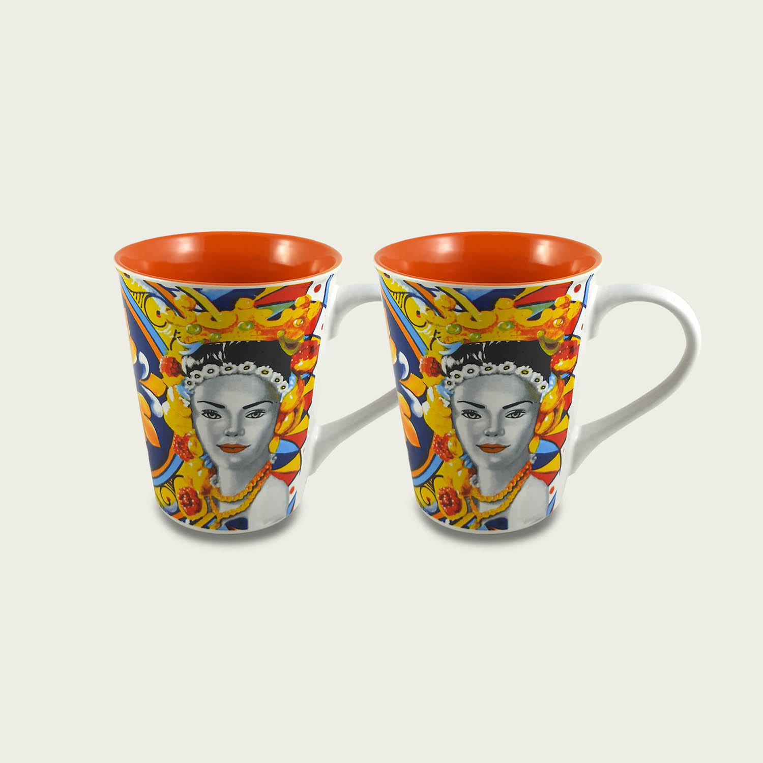 SET 2 MUG IN CERAMICA CALTAGIRONE