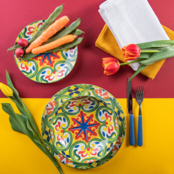 Piatto In Melamina Decoro Tenerife