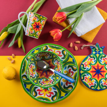 Piatto In Melamina Decoro Tenerife