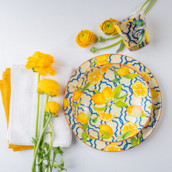 Piatto Decoro Ischia In Porcellana