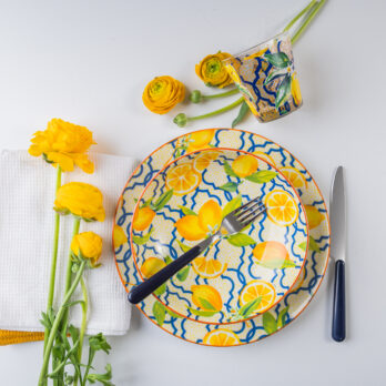 Piatto Decoro Ischia In Porcellana