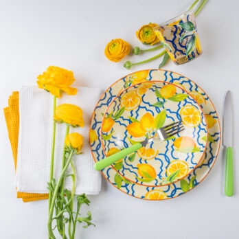 Piatto Decoro Ischia In Porcellana