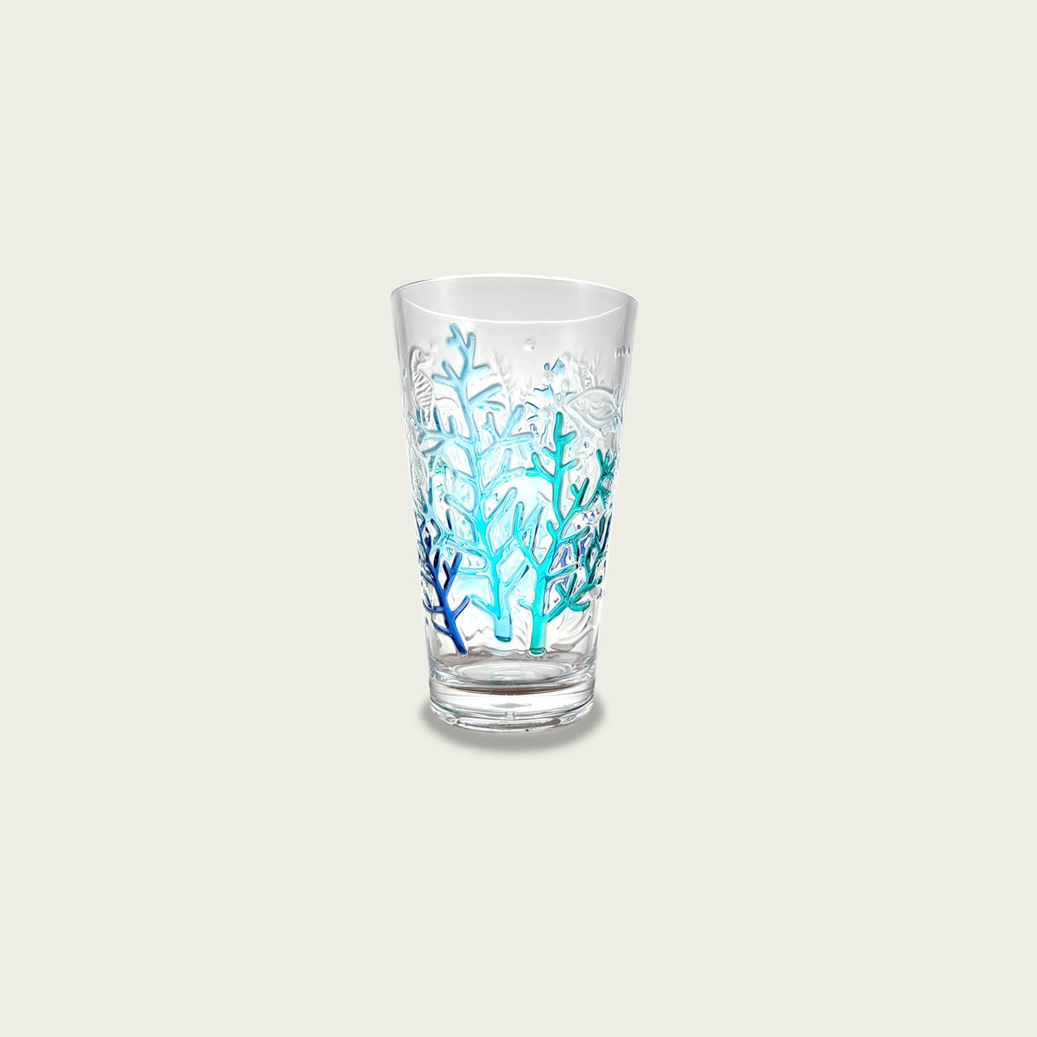 Tumbler Blu Coral Alto In Plastica Acrilica - Arca Italy