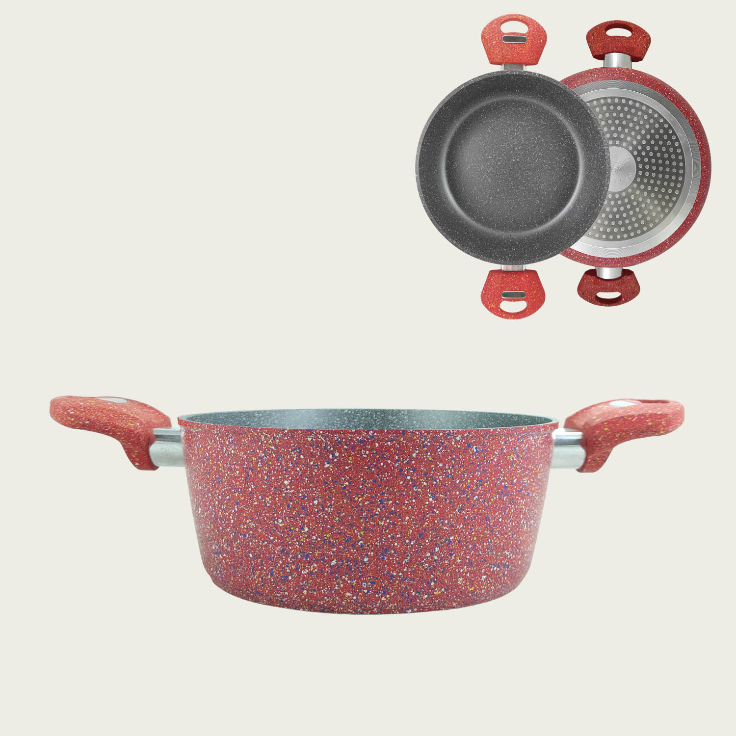 CASSERUOLA LINEA CORAL IN ALLUMINIO