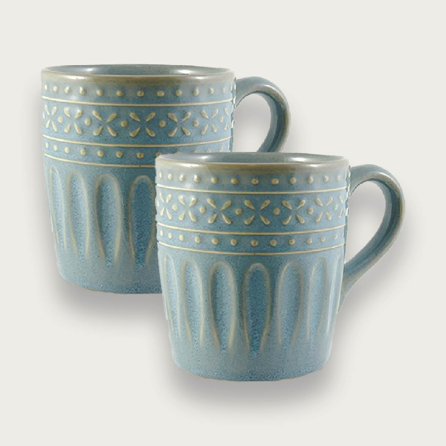 Set 2 Tazze Mug Cm 9 H 10 Vintage Tiffany