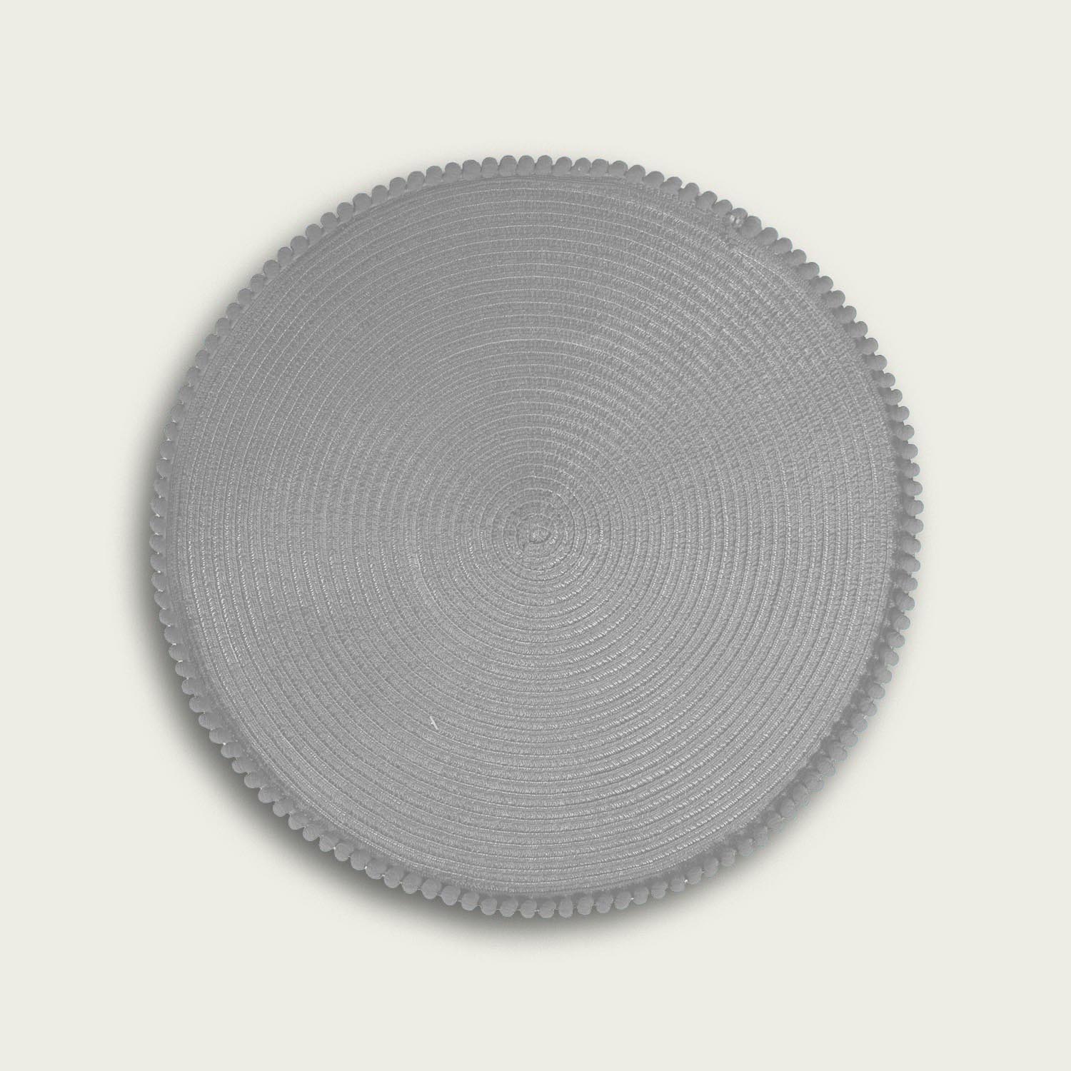 Tovaglietta Tonda Cm 38 Grigio