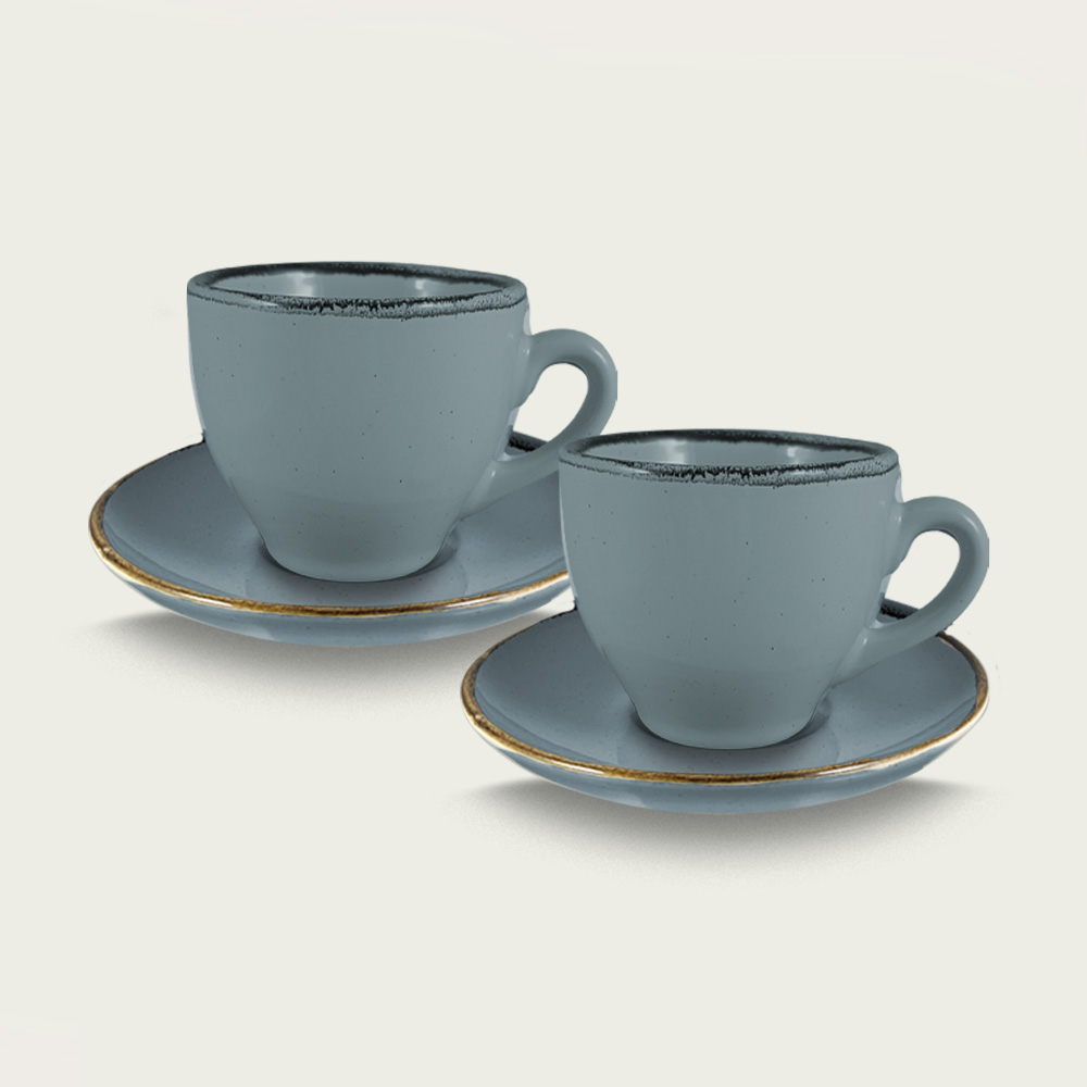 Tierra Set 2 Tazze Cappuccino Tabacco