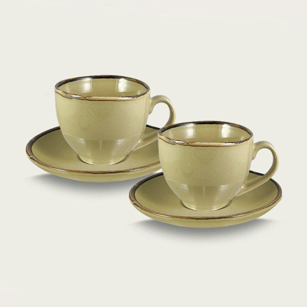 Tierra Set 2 Tazze Cappuccino Fango