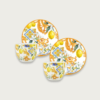 Set 2 Tazze Da Tè - Cappuccino 220 Ml Lemon