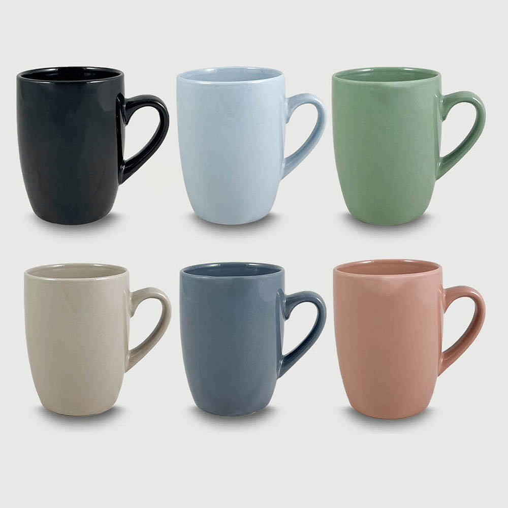 Set 6 Tazze Mug Colori Assortiti I