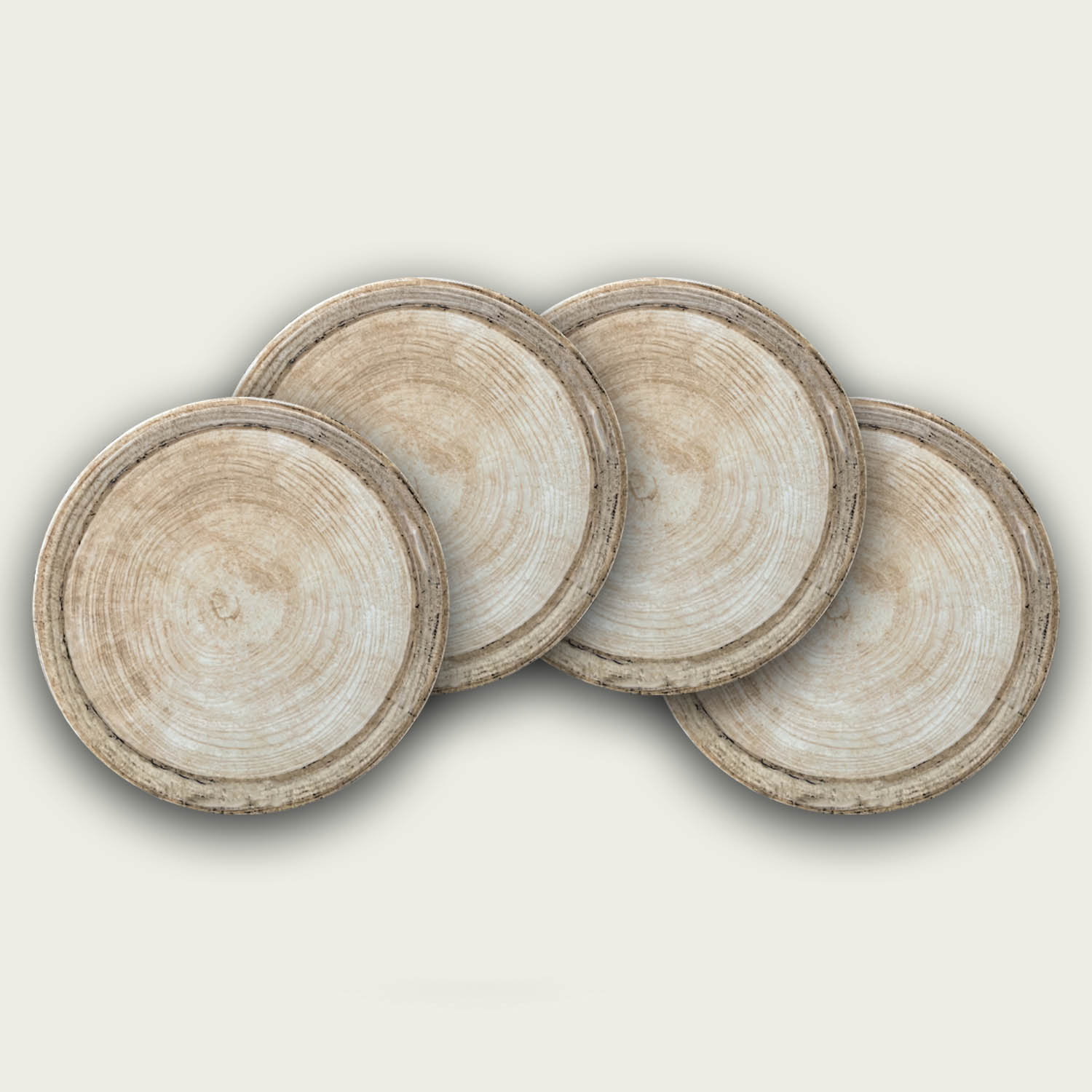 Set 4 Piatti Pizza Wirbel Sabbia Cm.31