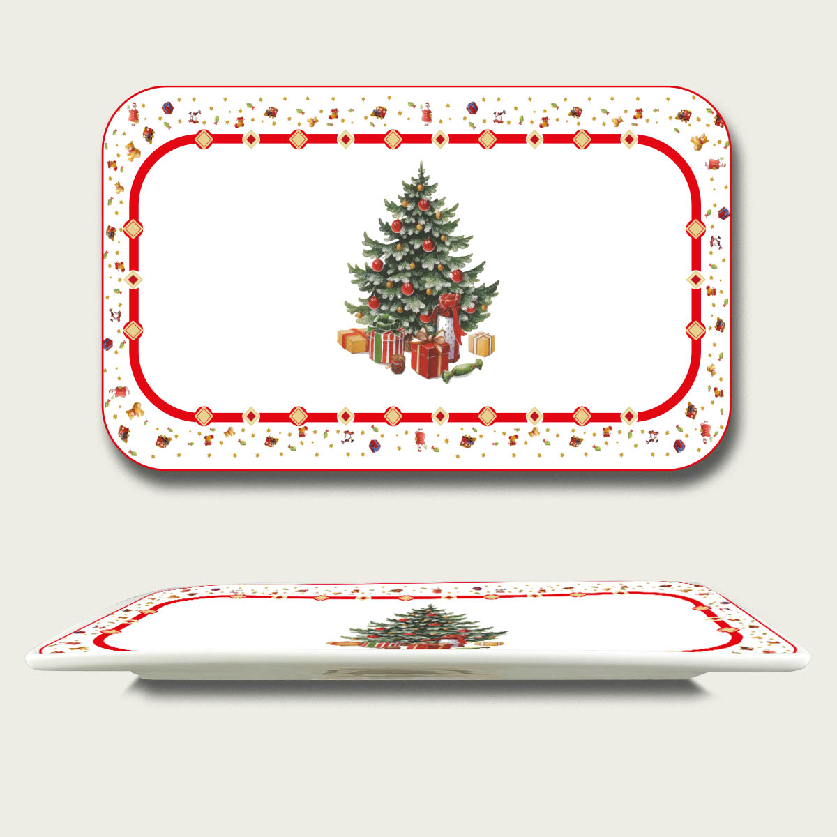 Christmas Vassoio Albero Melamina