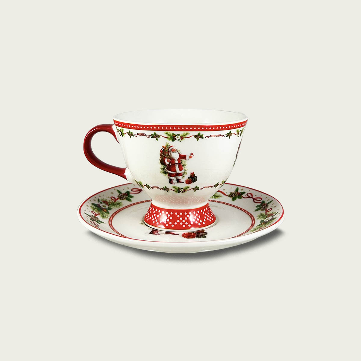 Tazza The Con Piattino Santa Claus