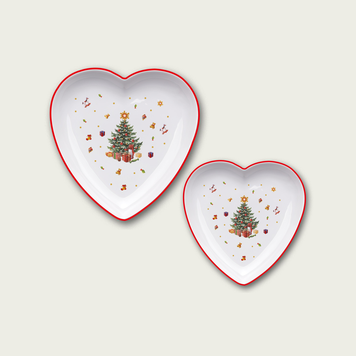 Piatto Cuore Albero di Natale