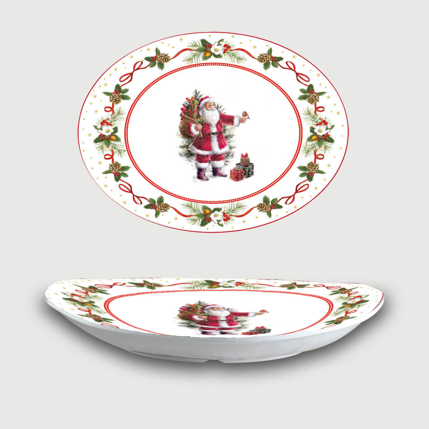 Santa Claus Ovale Melamina