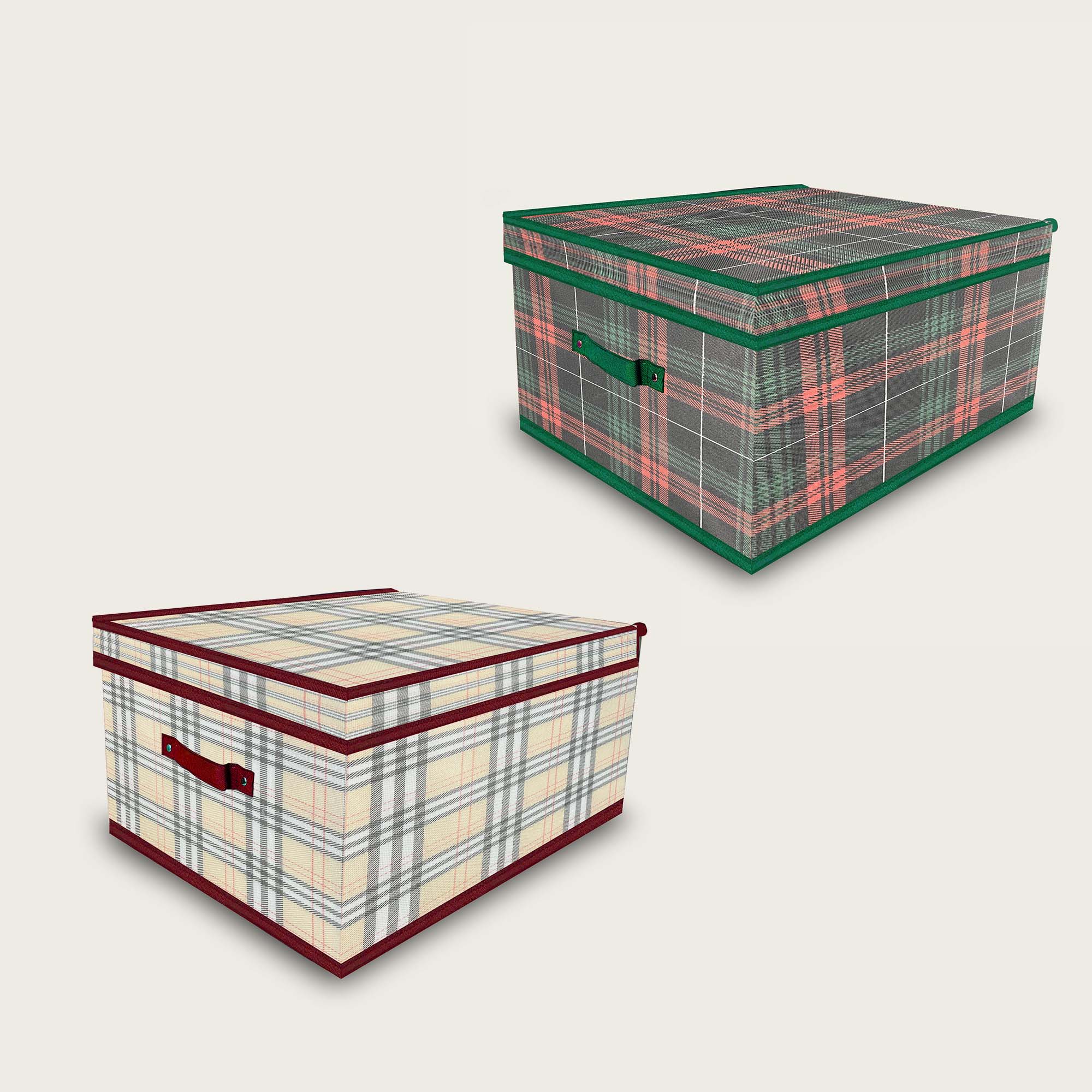 Scatola Riponimento Tartan