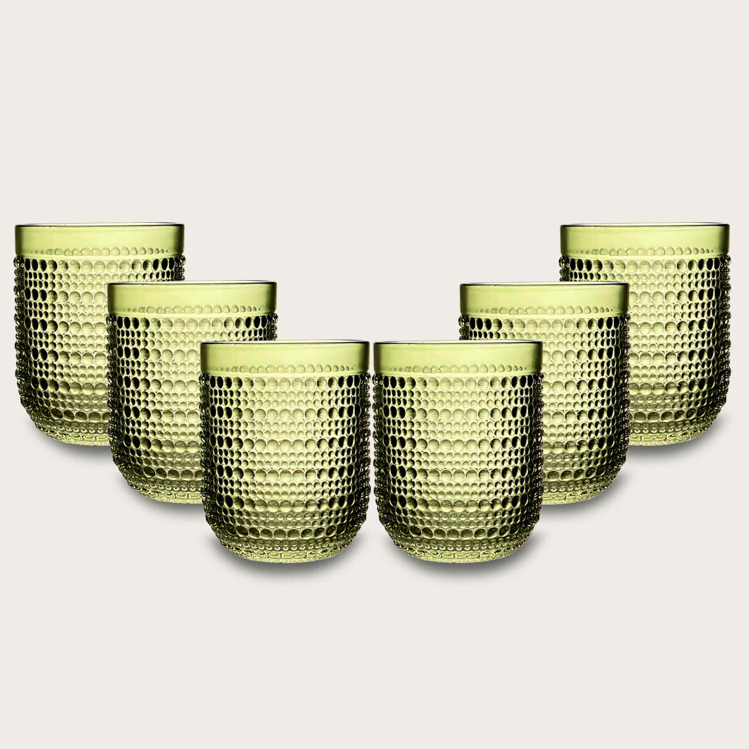 Set 6 Tumbler In Vetro Serenity Verde