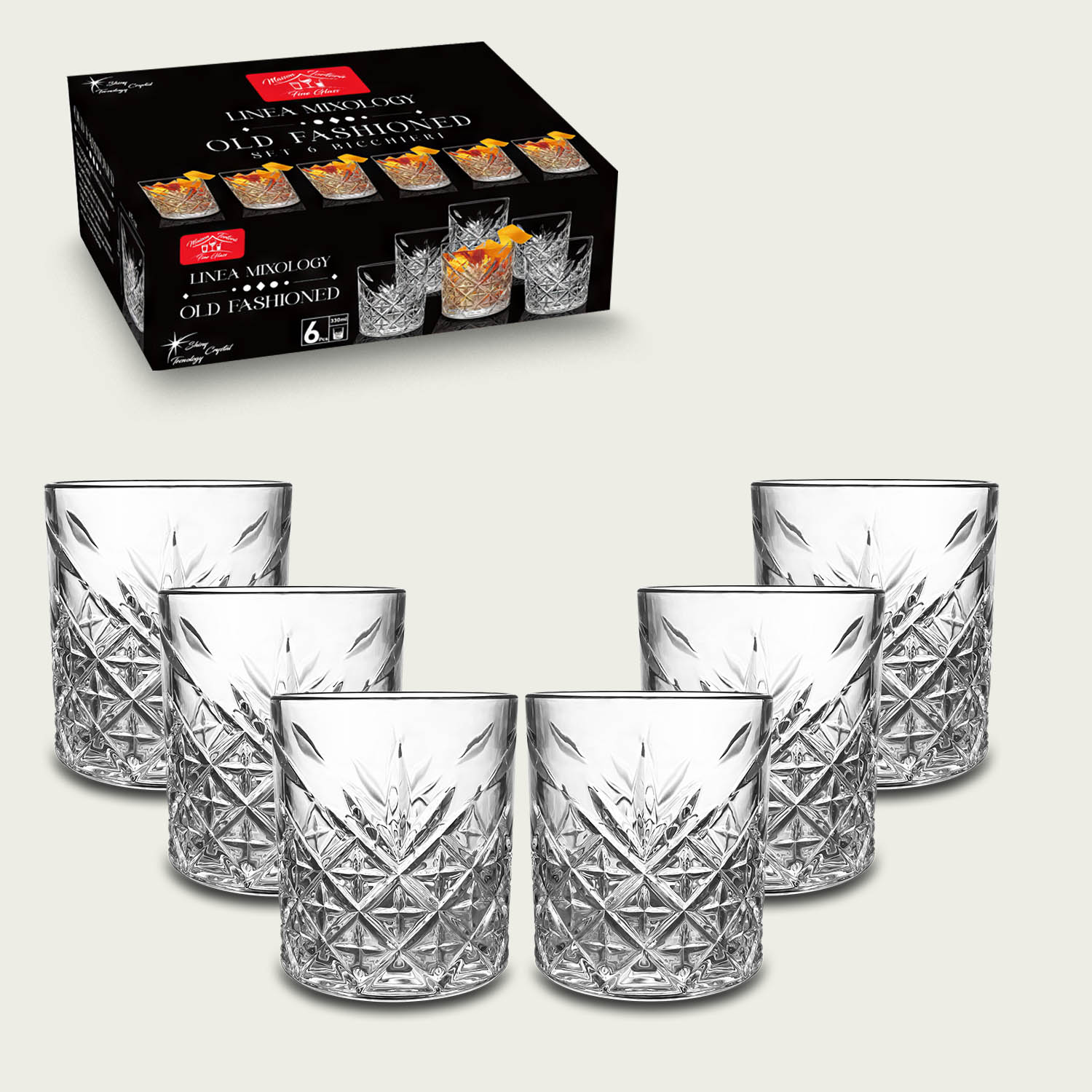 Set 6 Bicchieri Gin Tonic 33 Cl